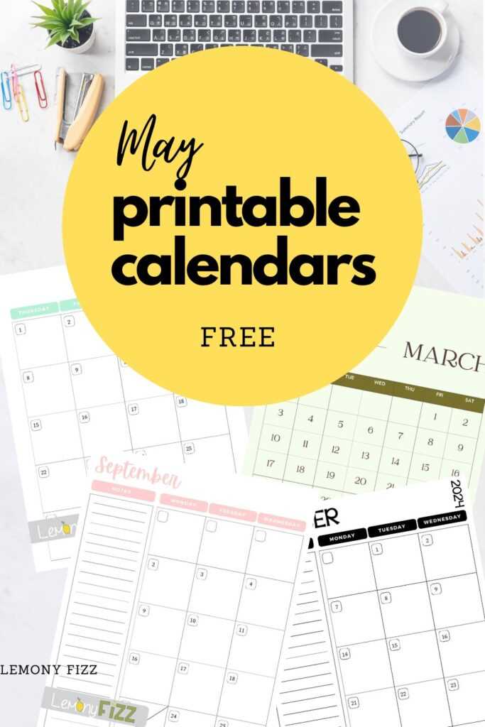 printable 12 month calendar template