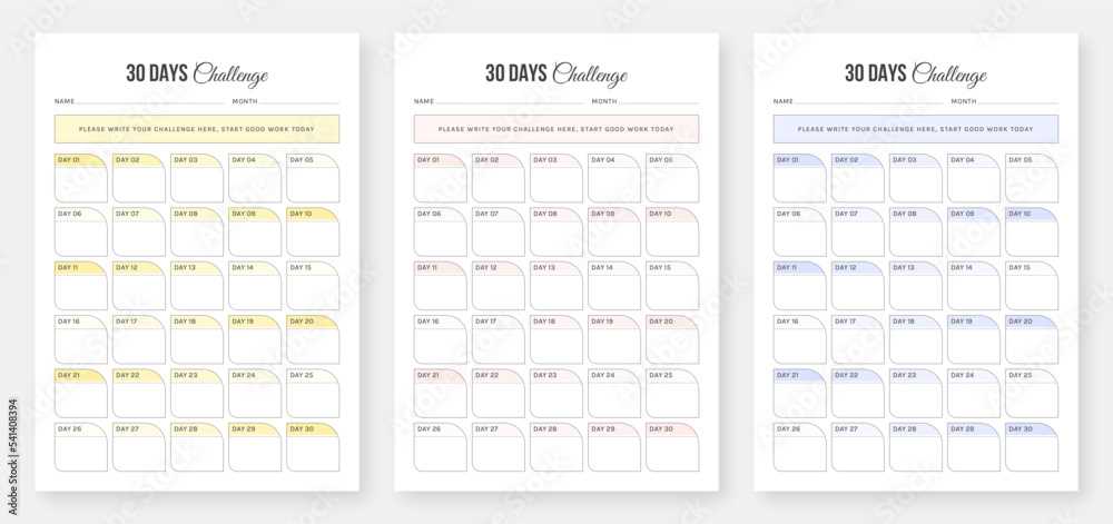 printable 30 day calendar template