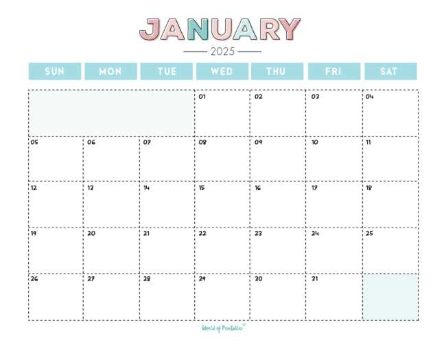 printable january 2026 calendar template