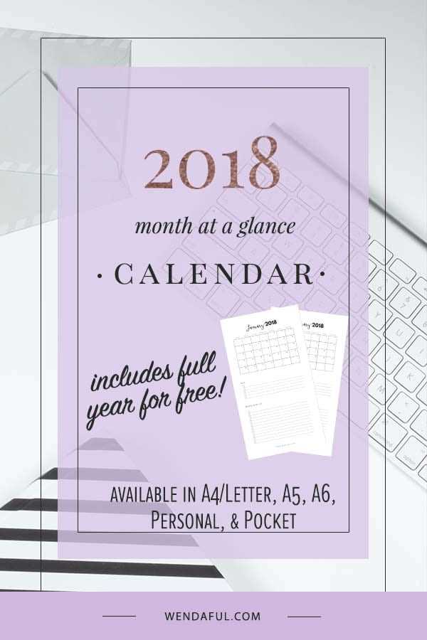 printable pocket calendar template