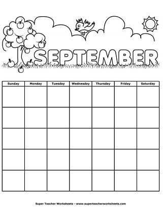 printable preschool calendar templates