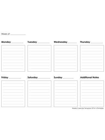 printable two week calendar template