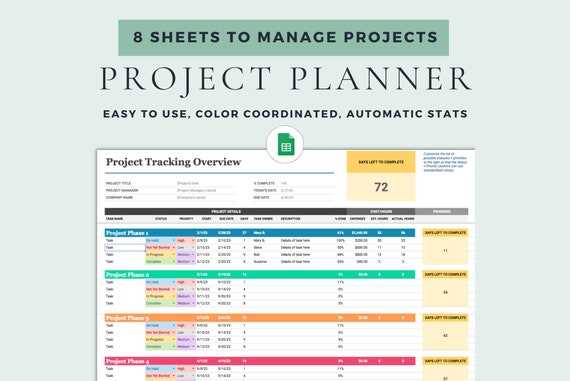 project management calendar template