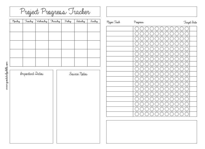 project planning calendar template