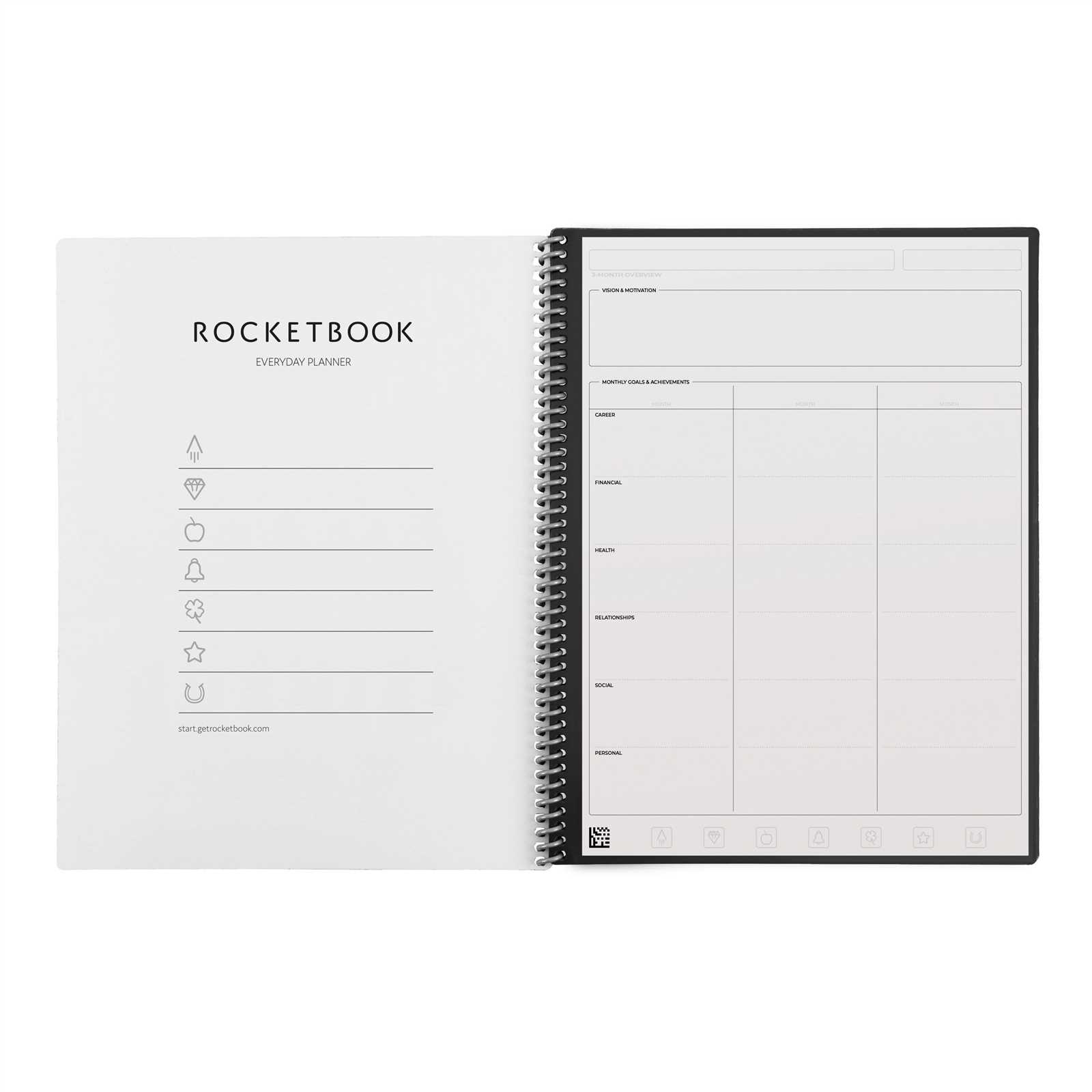 rocketbook calendar template