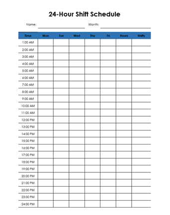 roster calendar template