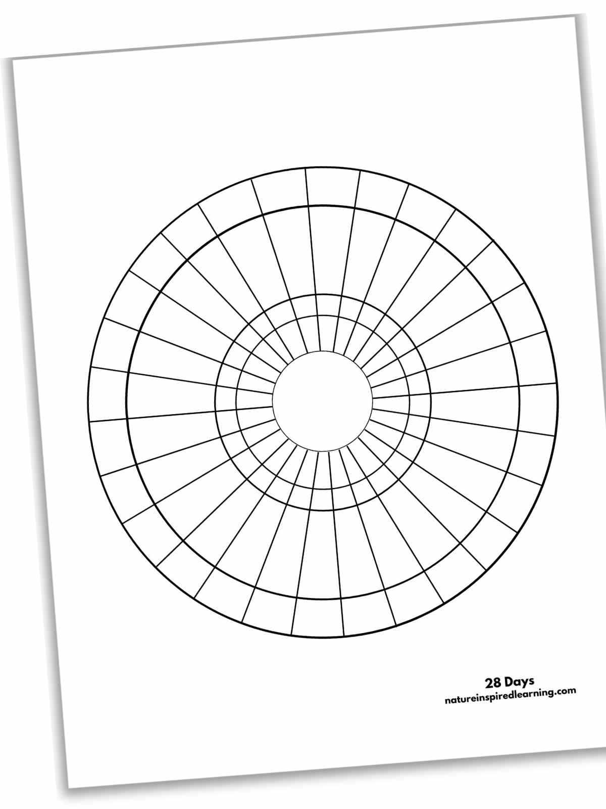 round calendar template