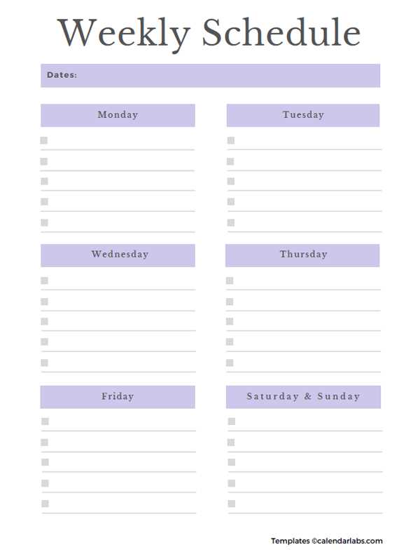 saturday calendar template