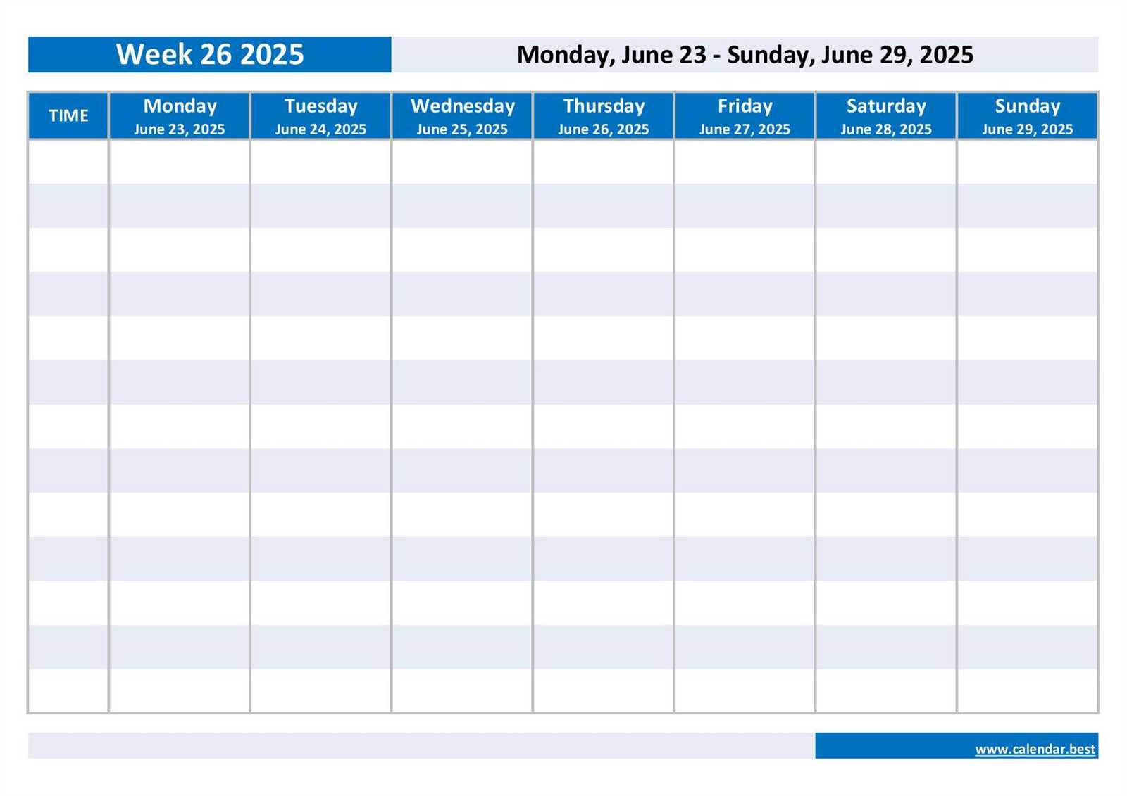 schedule calendar template 2025