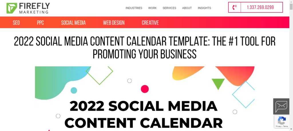 seo content calendar template