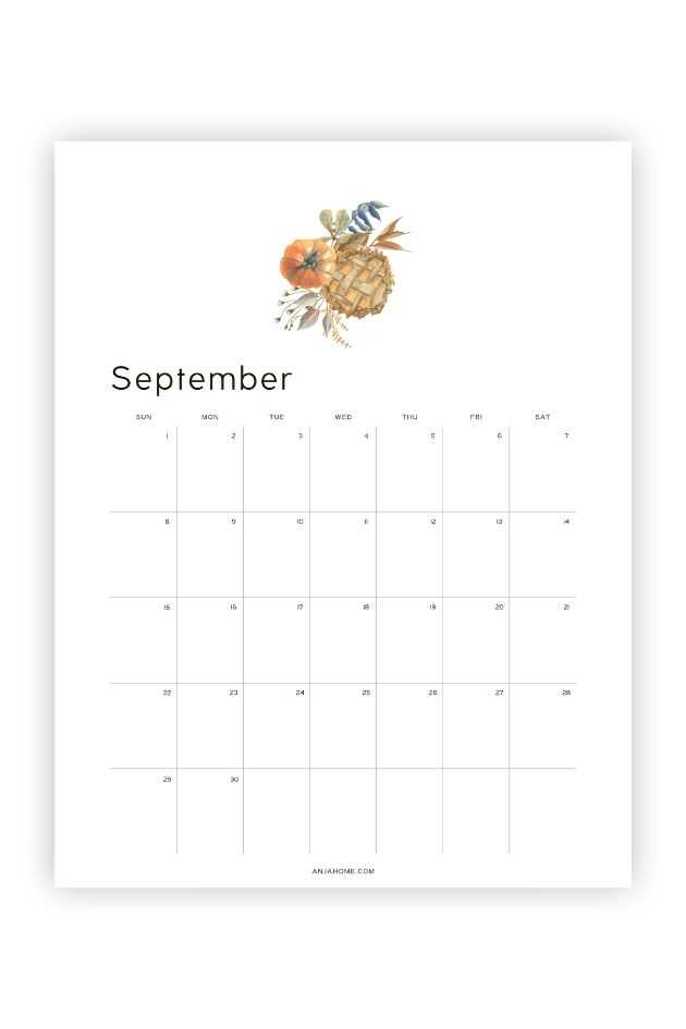 september calender template