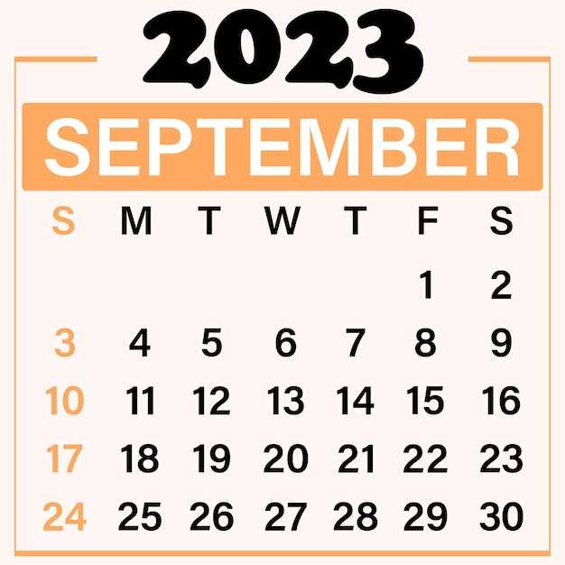 september monthly calendar template