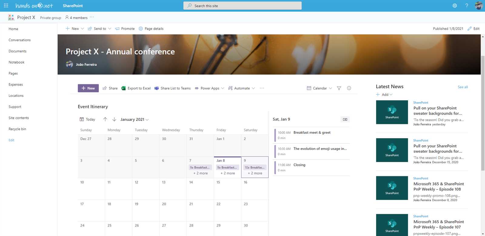 sharepoint calendar templates