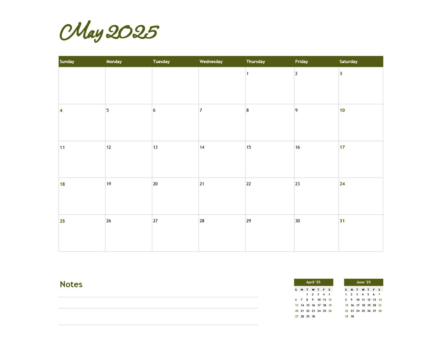 sheets calendar template