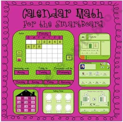 smartboard calendar template