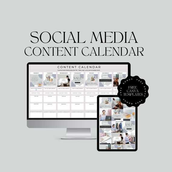 social media content calendar template free