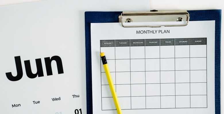 social media monthly content calendar template