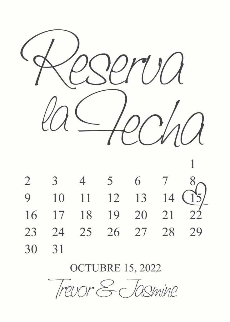 spanish calendar template