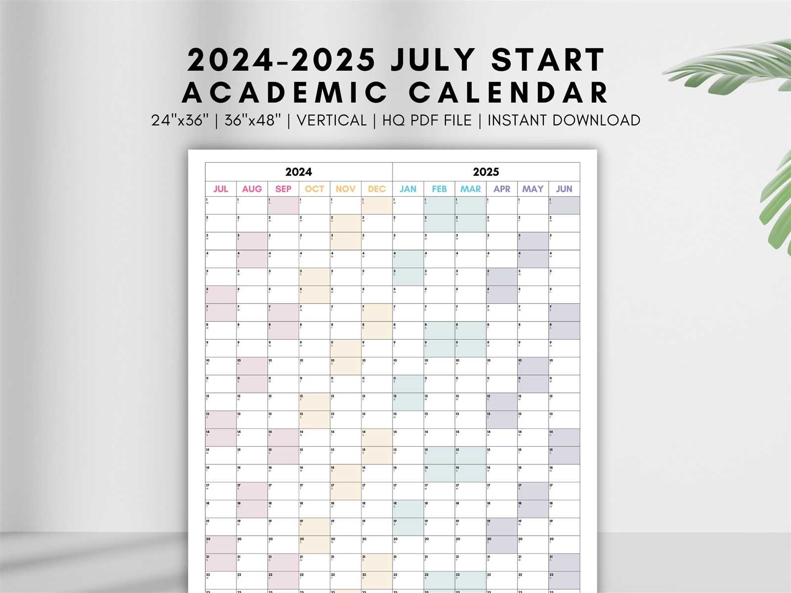 split year calendar template