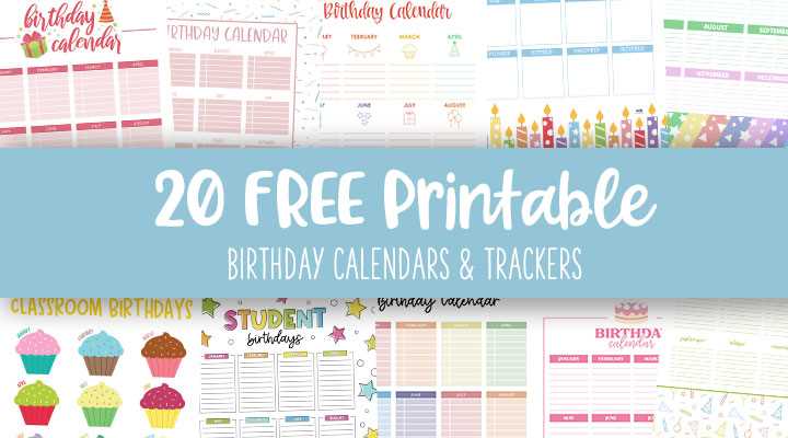 staff birthday calendar template