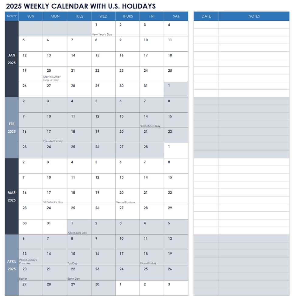 staff leave calendar template