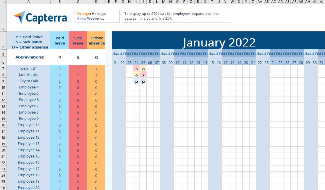 staff scheduling calendar templates