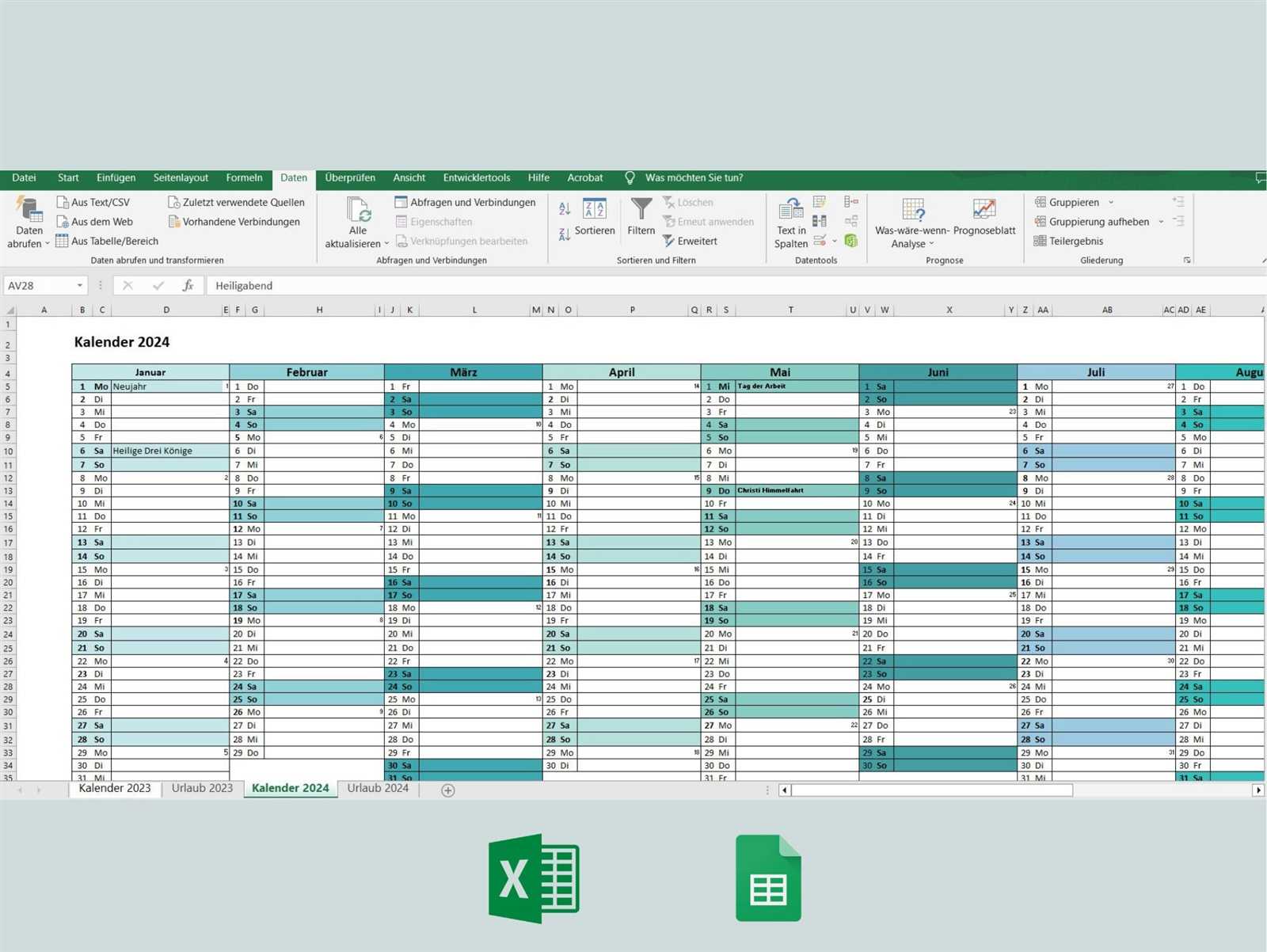 staff vacation calendar template