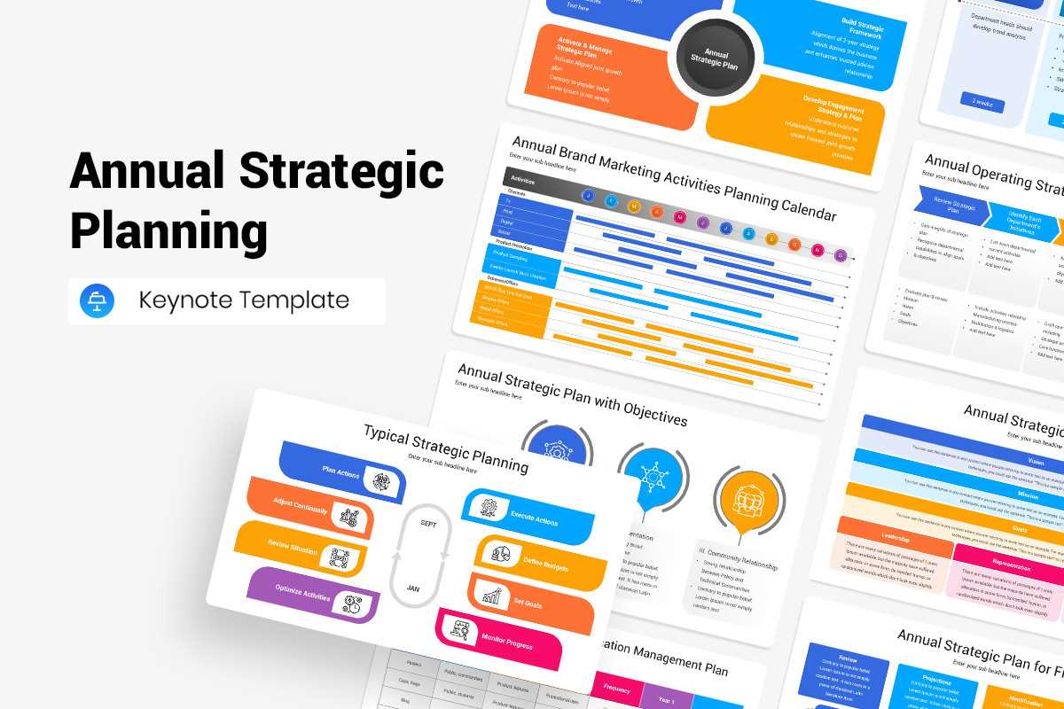 strategic planning calendar template