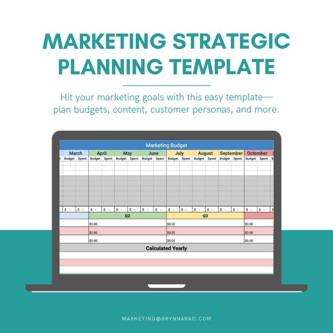 strategic planning calendar template