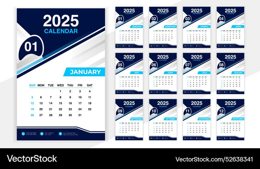 template calendar 2025