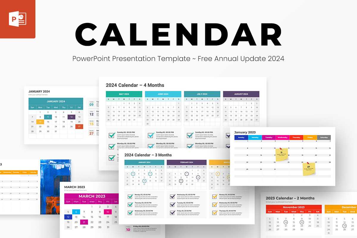 template calendar powerpoint