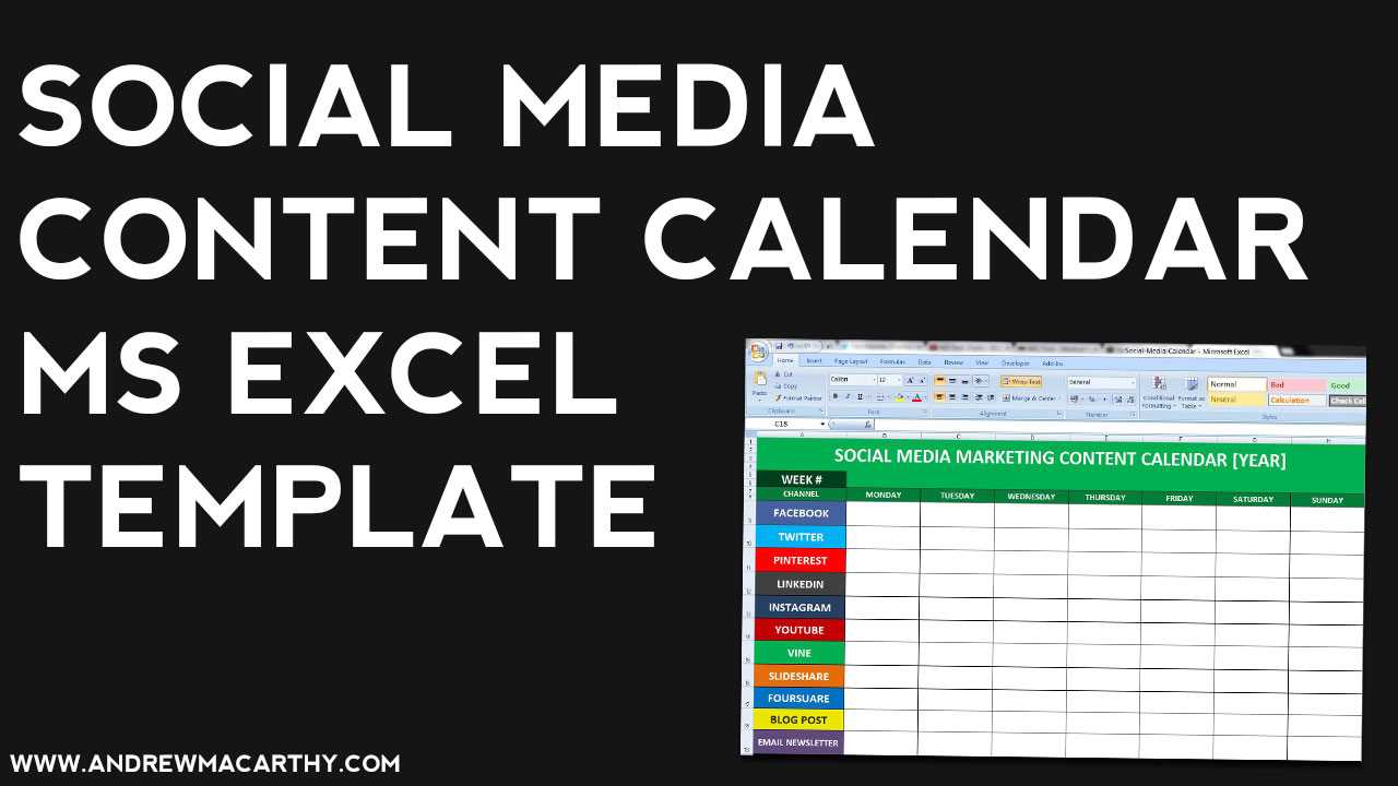 template editorial calendar