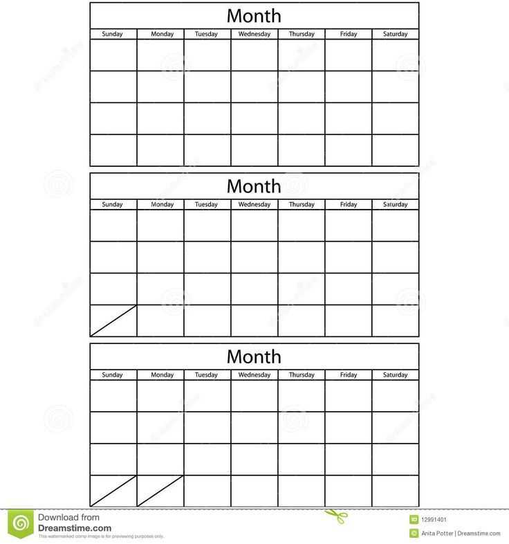 template trove 3 month calendar