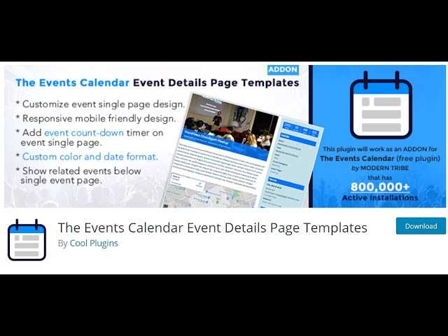 the events calendar template tags