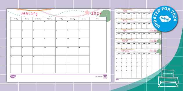 to do calendar planner template