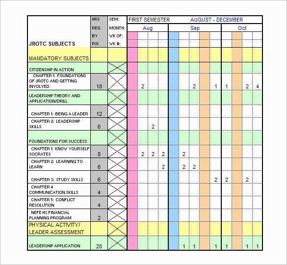 training plan calendar template