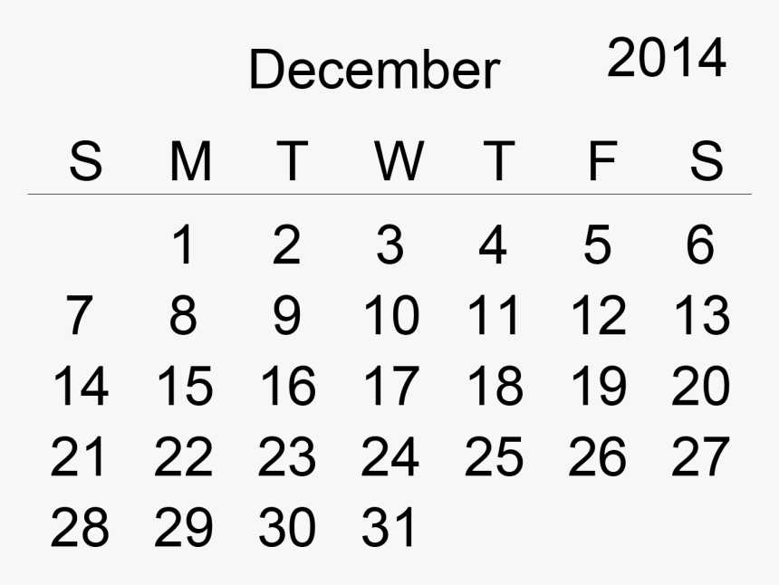 transparent calendar template