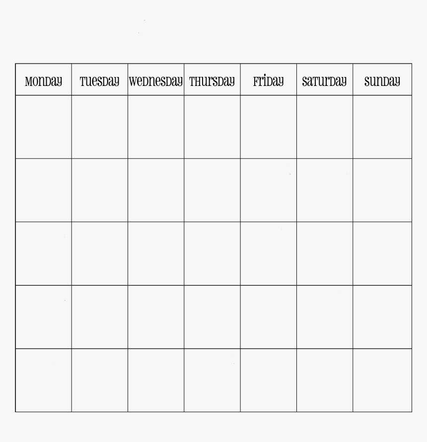 transparent calendar template