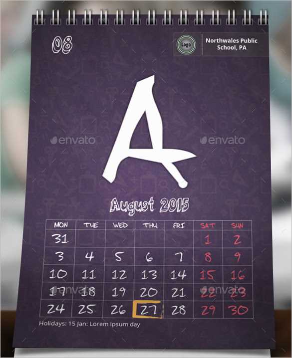 triangle calendar template