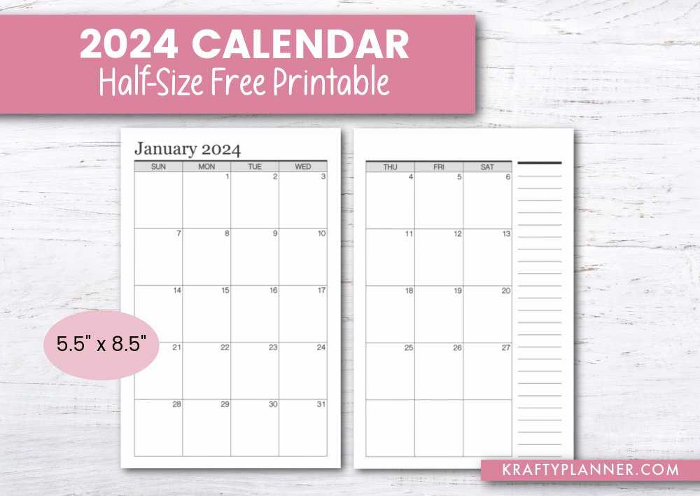 two page monthly calendar template