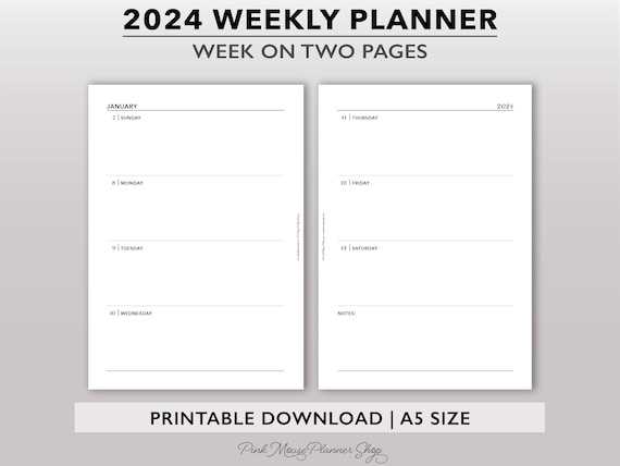 two week blank calendar template