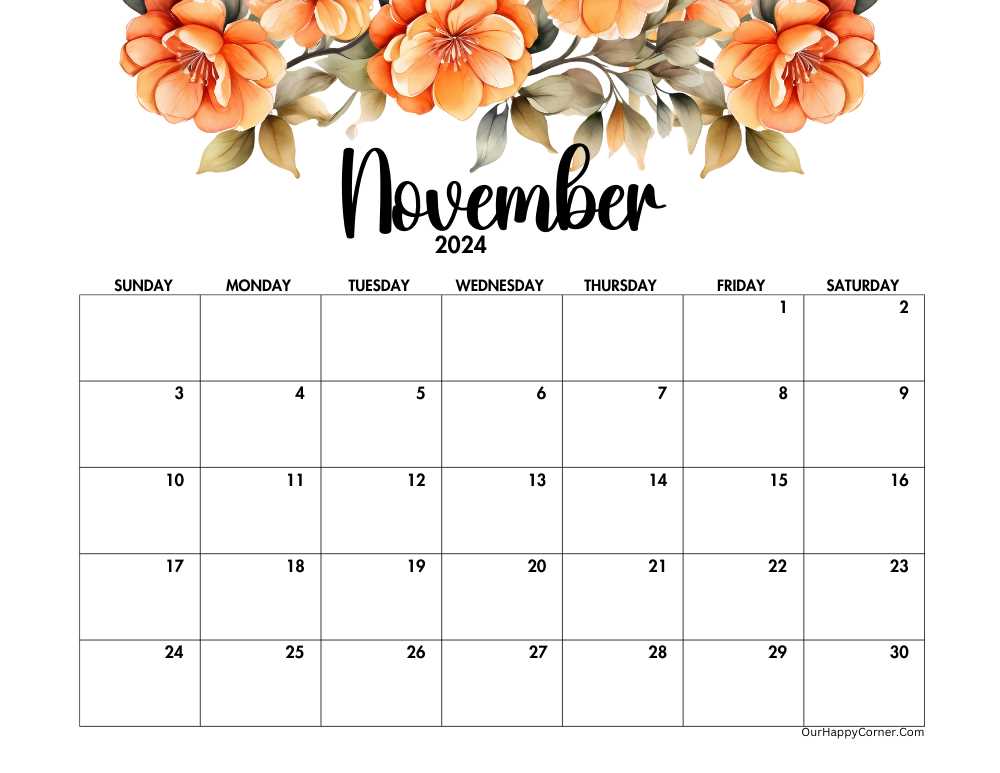 understated calendar template