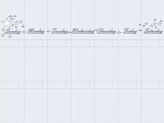 understated calendar template