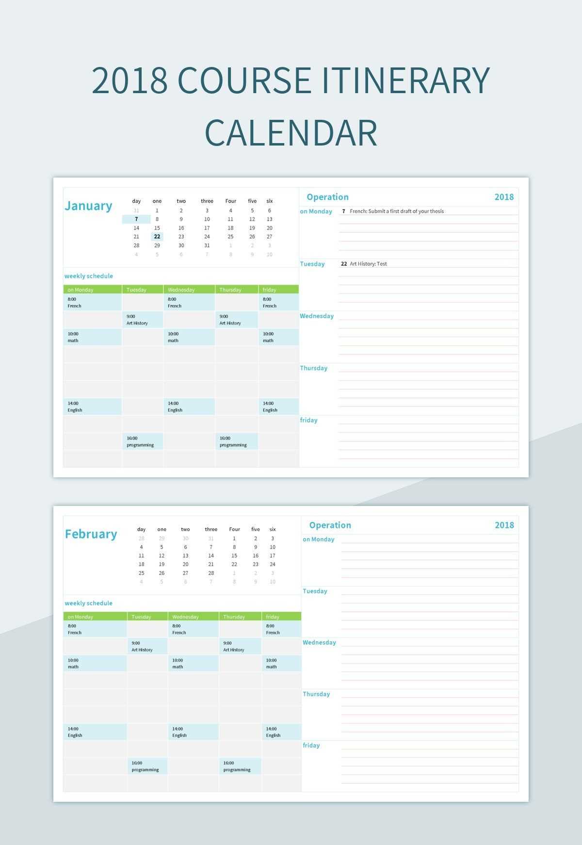 vacation calendar template free