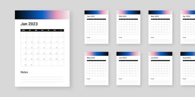 wall calendar template indesign