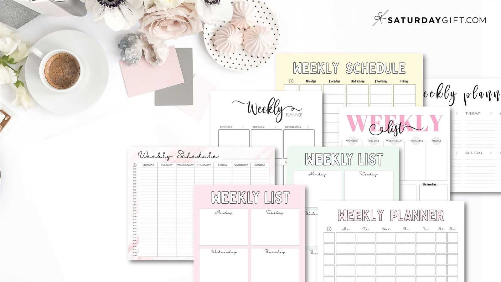 week at glance calendar template