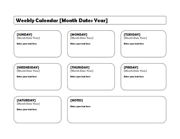 weekly block calendar template