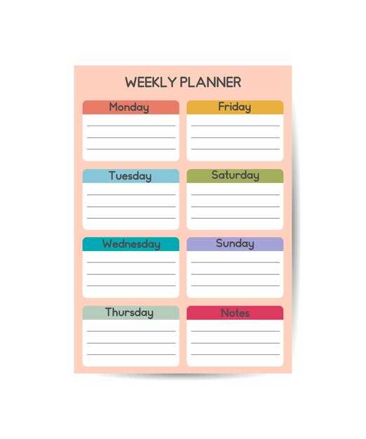 weekly business calendar template