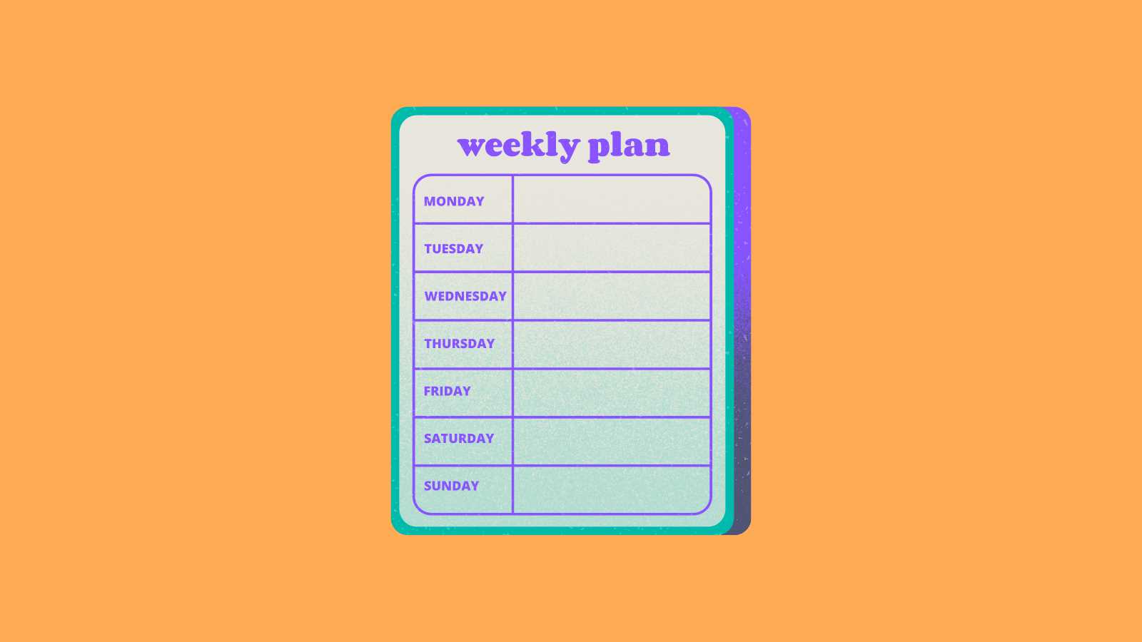 weekly calendar template mac