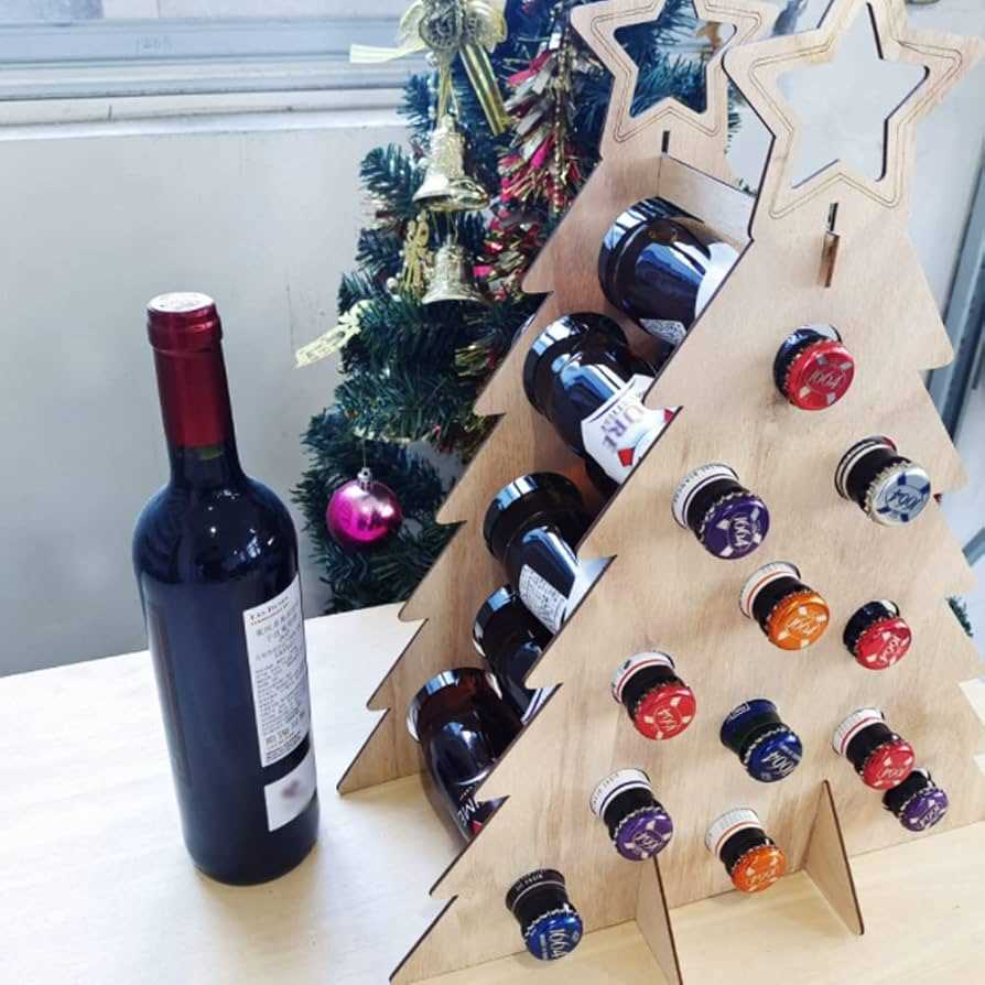 wooden wine advent calendar template